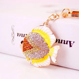 Tropical Fish Keychain Set Colorful Marine Animal Lady Bag Pendant