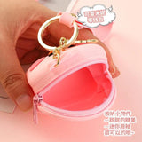 Yellow Duck Coin Purse Keychain Silicone Chicken Headphone Bag Pendant Keyring