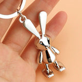 3D Rabbit Keychain Cartoon Key Chains Keyring Gift For Women Men Handbag Pendant