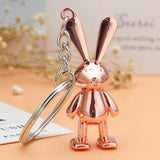 3D Rabbit Keychain Cartoon Key Chains Keyring Gift For Women Men Handbag Pendant