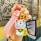 Doraemon Keychain Nobita Shizuka Doll Keyring Kids Gift