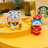 Doraemon Keychain Nobita Shizuka Doll Keyring Kids Gift