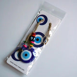 Lucky Eye Glass Evil Eye Pendant Wall Hanging Beads Rope Chain Decoration