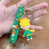 Epoxy Prince PVC Silicone Bag Keychain Anime Car Accessories
