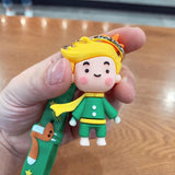 Epoxy Prince PVC Silicone Bag Keychain Anime Car Accessories