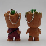 GOTG 2 Treeman Keychain Cartoon Groot Doll Keyring Bag Jewelry Pendant