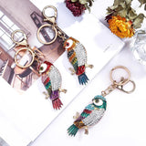 Cartoon Owl Metal Keychain Bag Pendant
