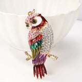 Cartoon Owl Metal Keychain Bag Pendant