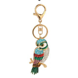 Cartoon Owl Metal Keychain Bag Pendant