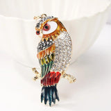 Cartoon Owl Metal Keychain Bag Pendant
