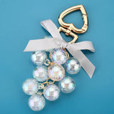 Colorful Grape Keychain Fruit Car Key Women Bag Accessories