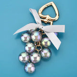 Colorful Grape Keychain Fruit Car Key Women Bag Accessories