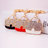 Alloy Dripping Paint Handbag Keychain Car Decoration Bag Buckle