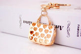Alloy Dripping Paint Handbag Keychain Car Decoration Bag Buckle