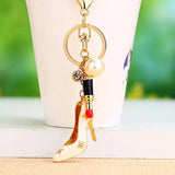 Heels Keychain Car Keychain Rhinestone Bag Pendant Key Ring