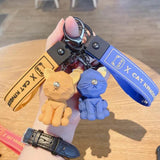 Nordic Style Cat Keychain Bag Pendant Couple Accessories Car Keychain