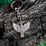Celtics Knot Cross Wing Keychain