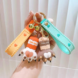 Cat Claw Pendant Keychain Soft PVC Jewelry Paws Animal Fortune Paw