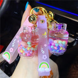 Oil Candy Bean Gas Tank Keychain Liquid Pendant