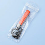 Hand-woven Leather Rope Keychain Pendant Car Chain Ring