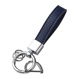 Hand-woven Leather Rope Keychain Pendant Car Chain Ring