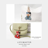 Pink Pig Pu Leather Defense Keychain Belt For Woman Gift