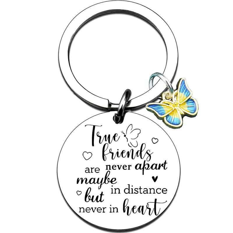Soul Sisters Long Distance Friendship Keychain