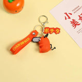 Chainsaw Man Pochita Denji Cosplay PVC Doll Bag Pendant Car Key Chain Keyring