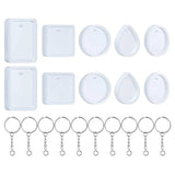 20 Pcs Silicone Resin Earring Jewelry Casting Molds For DIY Jewelry Making