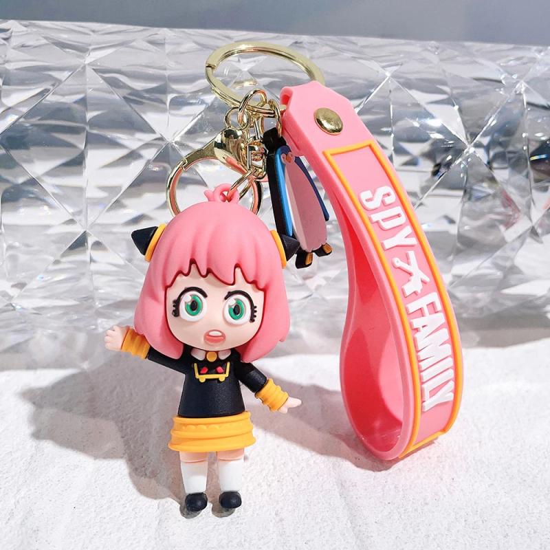 Spy X Family Anya Loid Forger 3D Keyrings Twilight Cosplay Props Key Chain