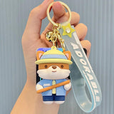 Shiba Inu Key Chain Set - Cute Farm Animal Key Holder for Women