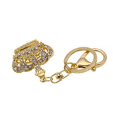 Crystal Crown Keychain Metal Rhinestone Keyring for Women