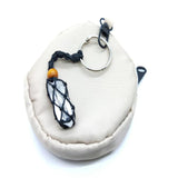 Crystal Cage Pouch Macrame Net Holder Keyring 28-43mm