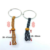 Crystal Cage Pouch Macrame Net Holder Keyring 28-43mm