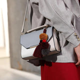 Boho Style Fur Ball Bag Charm Keychain Pendant