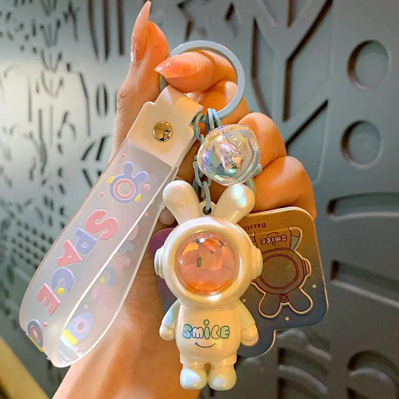 Spaceman Rabbit Sunset Lamp Keychain Projector