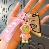 Spaceman Rabbit Sunset Lamp Keychain Projector