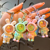 Spaceman Rabbit Sunset Lamp Keychain Projector