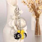 Bee Key Chain Ring Holder Sweetheart Pendant Car Keyrings Jewelry Gift