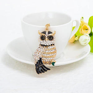Owl Shape Keychain Bag Pendant Memorial Gift