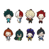 My Hero Academia Rubber Keychain Set