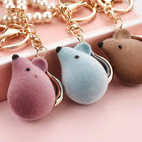 Zodiac Mouse Keychain Furry Bag Key Chain