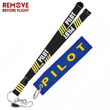 Remove Before Flight Key Chain Safety Tag Embroidery Lanyard