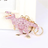 Dino Dragon Key Chain Rhinestone Pendant Charm