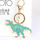 Dino Dragon Key Chain Rhinestone Pendant Charm