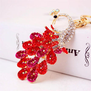 Vintage Charm Crystal Choker Pendant Keyfob