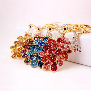 Vintage Charm Crystal Choker Pendant Keyfob