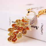 Vintage Charm Crystal Choker Pendant Keyfob