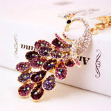Vintage Charm Crystal Choker Pendant Keyfob