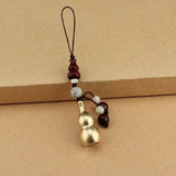 Brass Gourd Pendant Stupa Keychain Hanging Necklace Jewelry